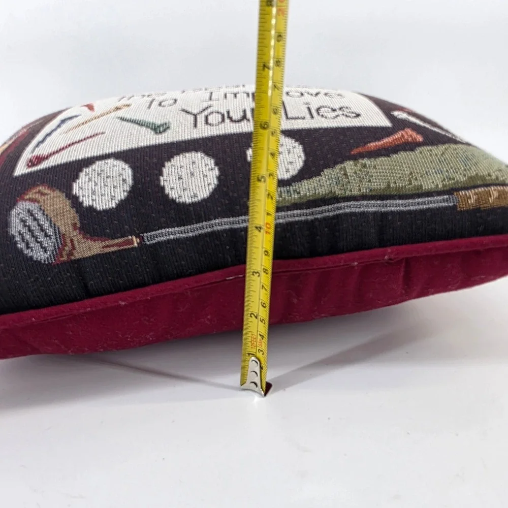 Vintage Golf Tapestry Pillow funny The 19th Hole Best Place To Improve Your Lies